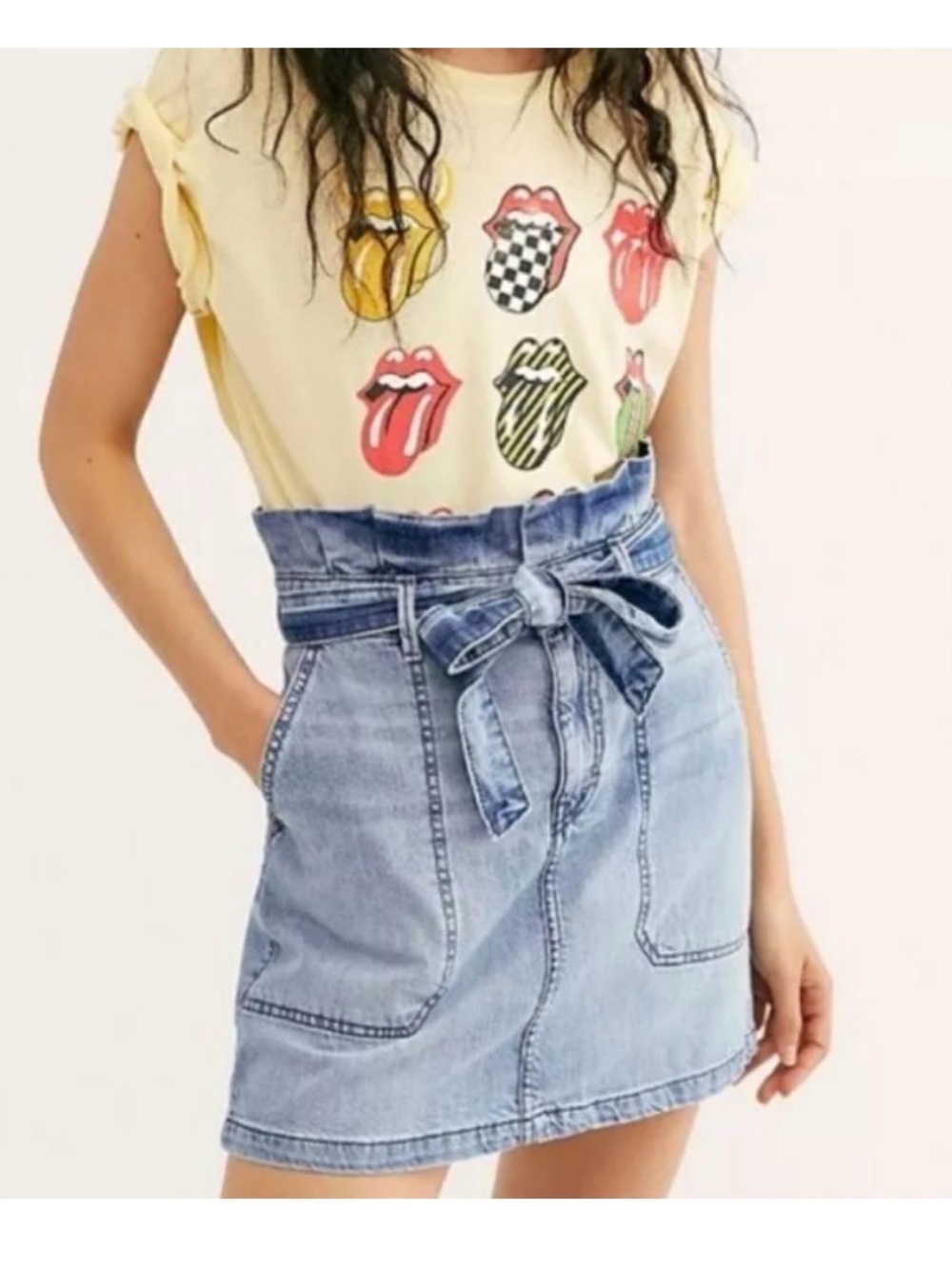 Free People Paperbag Mini Skirt
